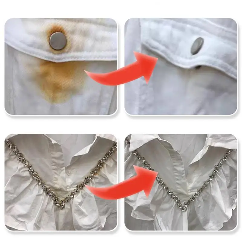 Rust Remover For Clothes 100ml Fabric Rust Stain Remover For Shoes Blood Stain Clothing Cleansing Agent Tools Remove