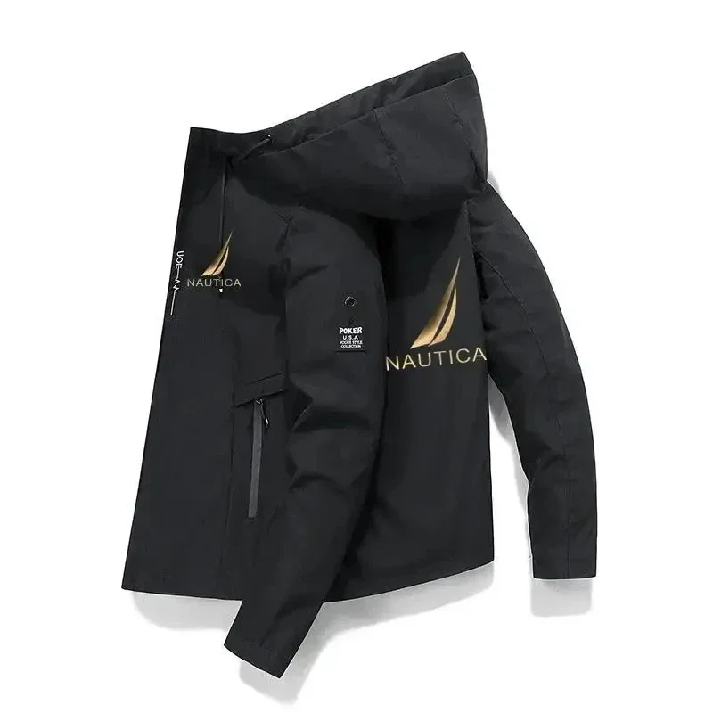 

Ветрозащитная легкая мужская куртка на молнии, Спортивный Повседневный модный тренчкот с защитой от солнца, весна-осень