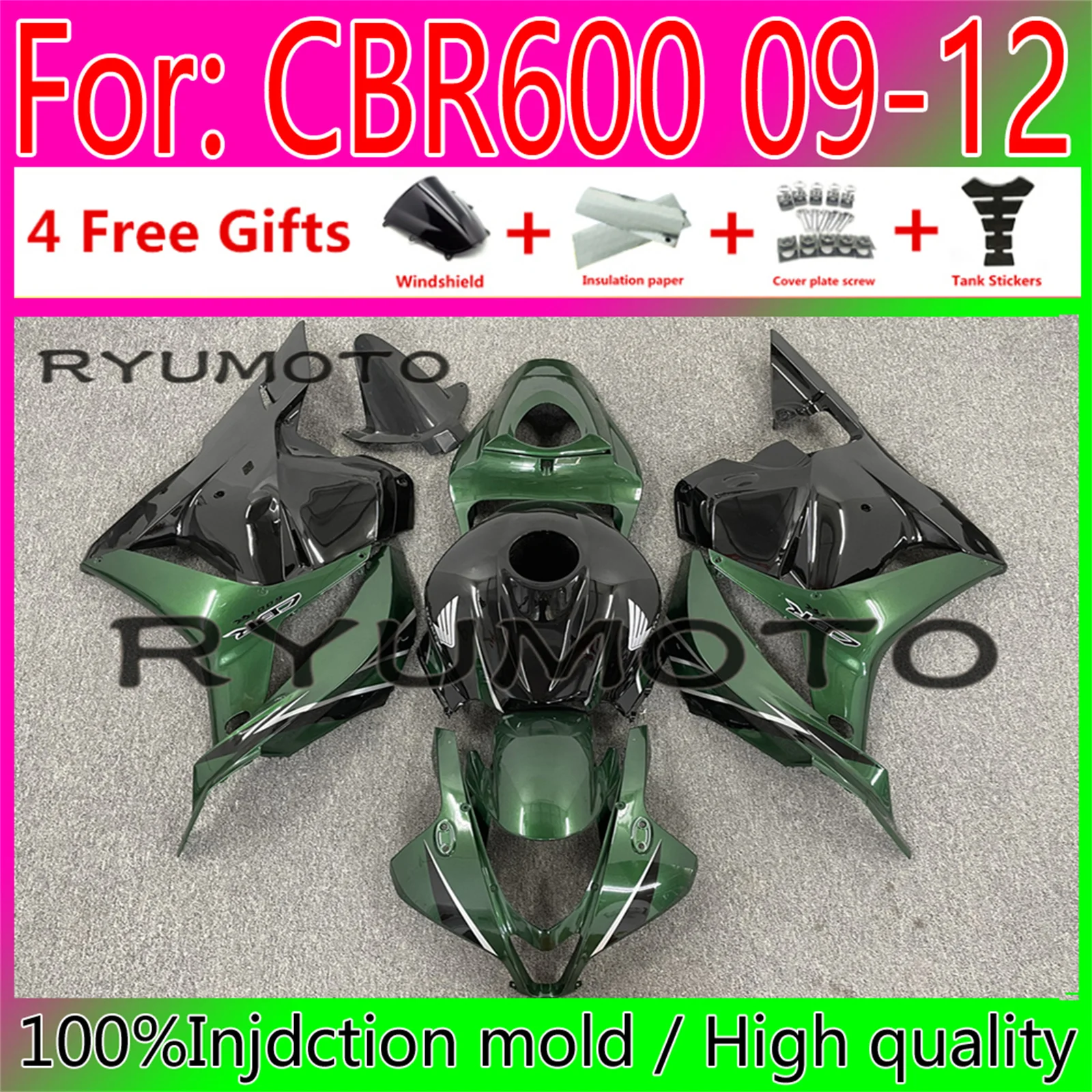 

Новинка Обтекатели для мотоциклов ABS Подходит для HONDA CBR600RR F5 2009 2010 2011 CBR600 RR CBR 600RR 09 10 11 12 обтекатель