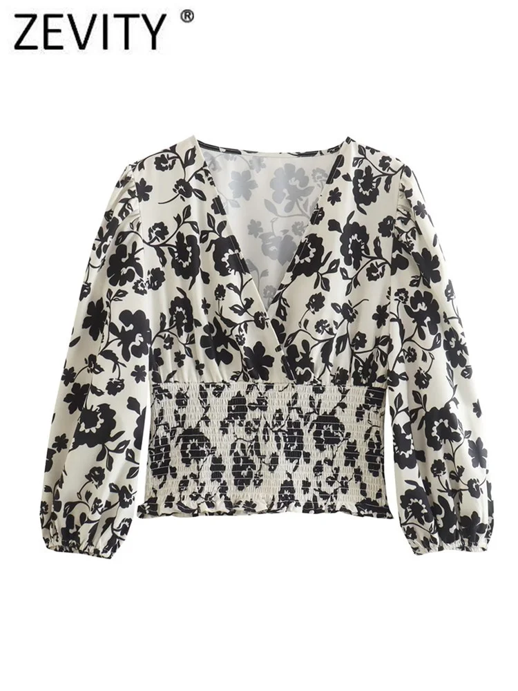 blusa corta estampada