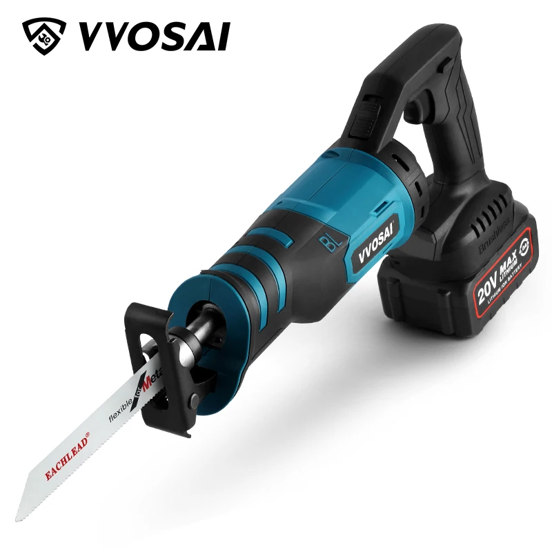 

VVOSAI MT-Series 20V Adjustable Three Orientations Modes Cutting Brushless Reciprocating Saw Electric Saw Portable Cordless Tool