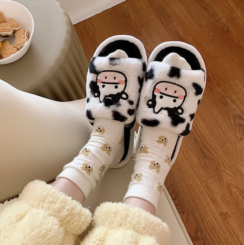 Cotton Slippers for Women Autumn Winter