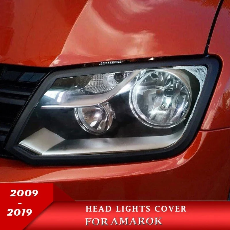 아마록 2009 2010 2011 2012 2013 2014 2015 2016 2017 2018 2019용 자동차 전면 헤드라이트 커버 트림