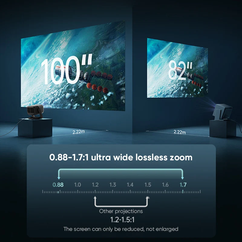JMGO N5S Pro Max 4K 레이저 프로젝터 4000 CVIA 루멘 퀄라스 42 트라이컬러 레이저 돌비 비전 홈시어터 UHD 프로젝터