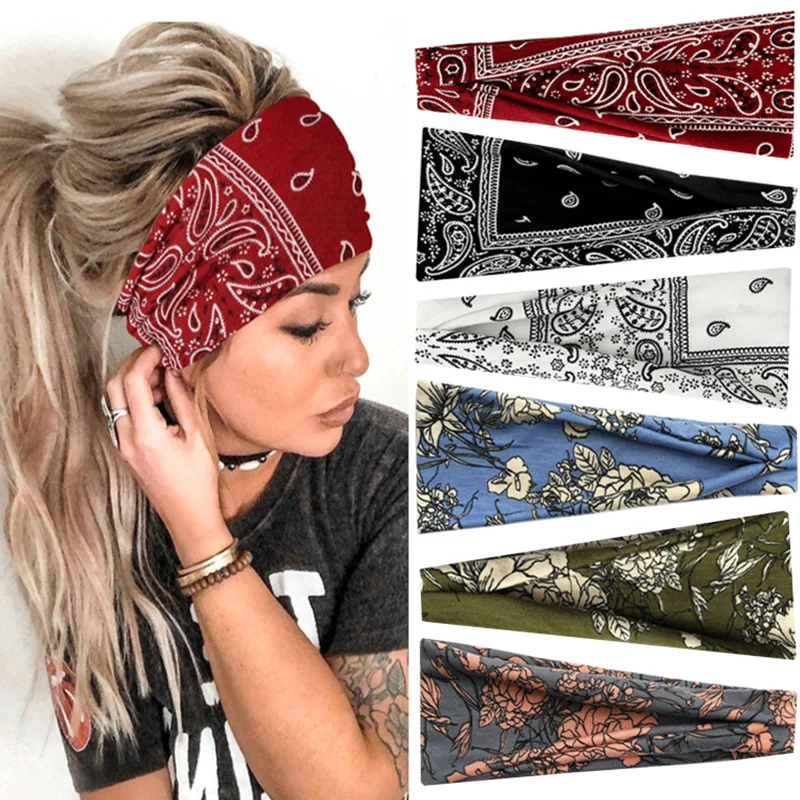 

Fashion Hair Accessories Women's Hair Soft Wide Boho Headbands