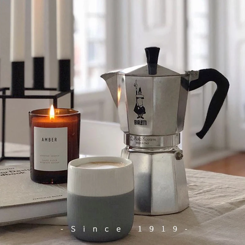 Bialetti Aluminum Coffee Moka Pot Espresso Percolator Stove Coffee Maker Pot Classic Octagonal Shape Home Outdoor Cafe Tool coffee pot espresso coffee maker espresso maker coffee maker