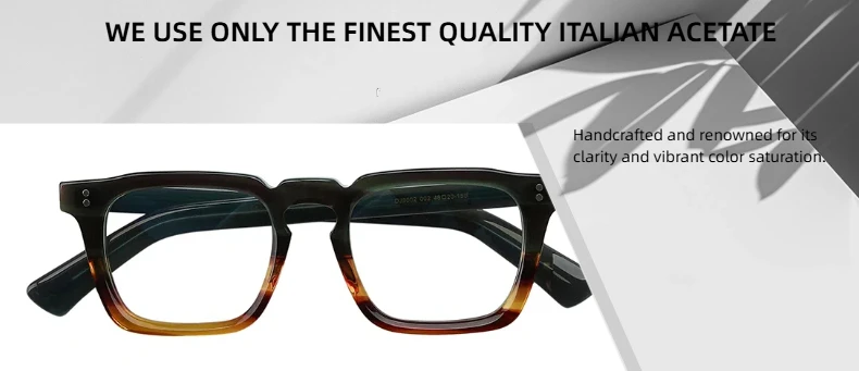 Acetat-Rahmen-Brille, Vintage-Stil, hochwertige Damen-Brille mit quadratischem Acetat-Rahmen, transparente Gläser, luxuriöses Nieten-Design – Detail 2