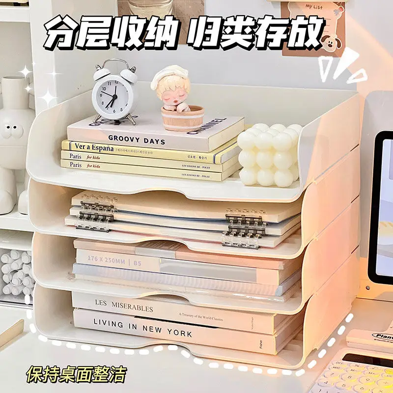 Stackable And Minimalist Magazine Storage And Organization Shelf Desktop Bookshelf Dust-Proof Storage Book Box For Writer