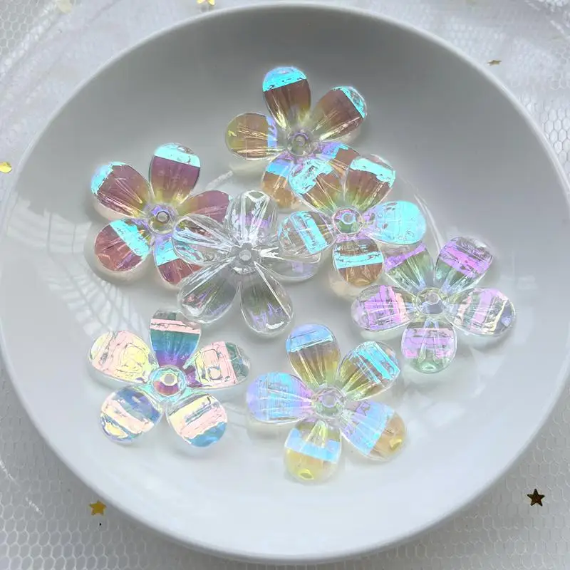 12pcs 30mm 크리스탈 꽃 라인 석 DIY 쥬얼리 화이트 AB 컬러 꽃 꾸밈 웨딩 드레스 장식 액세서리