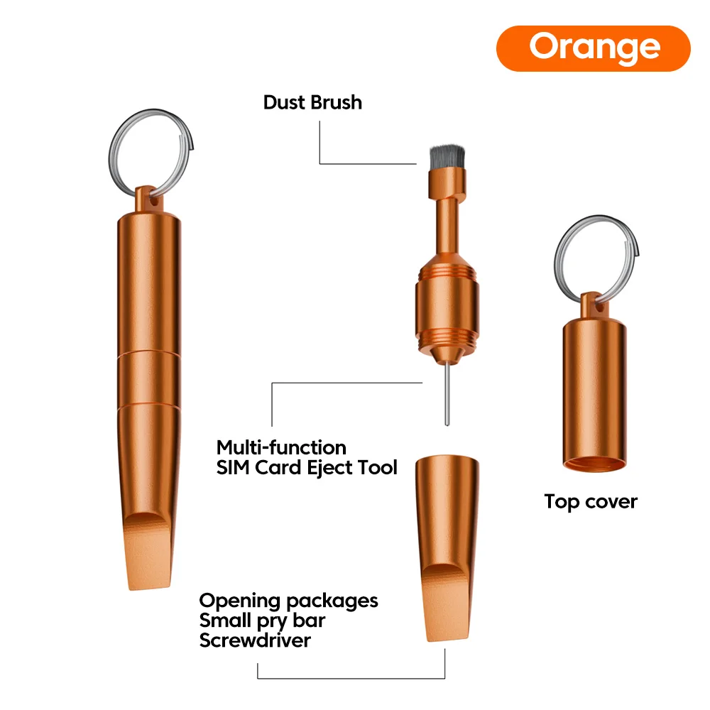 3 in 1 Multi-Functional Key Chain Package Opener Cleaning Brush thumbnail 3
