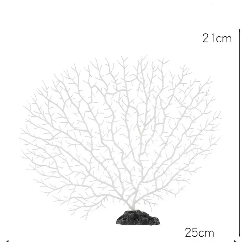 Underwater Artificial Coral Plant Ornament, Aquatic Plant for Aquarium, Fish Tank Landscape Decoration