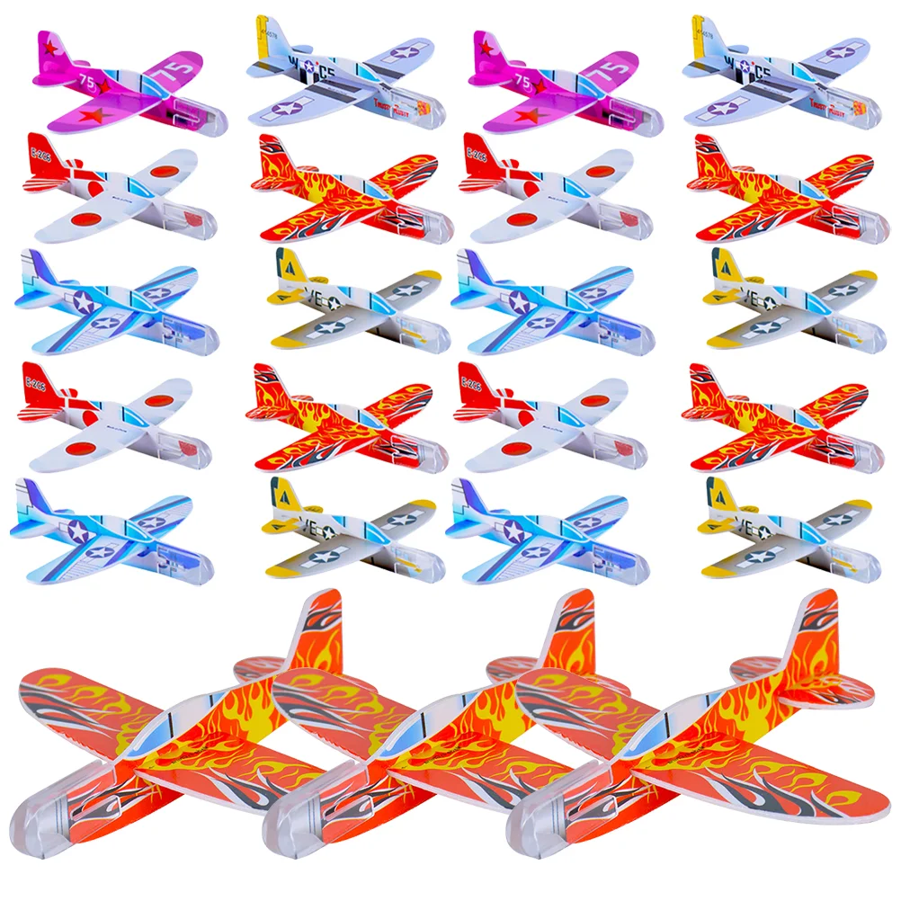 

10cm EVA Foam Hand Throw Airplane Toy Aircraft Flying Glider Planes Model Toys Children Outdoor Fun Toys Random Style