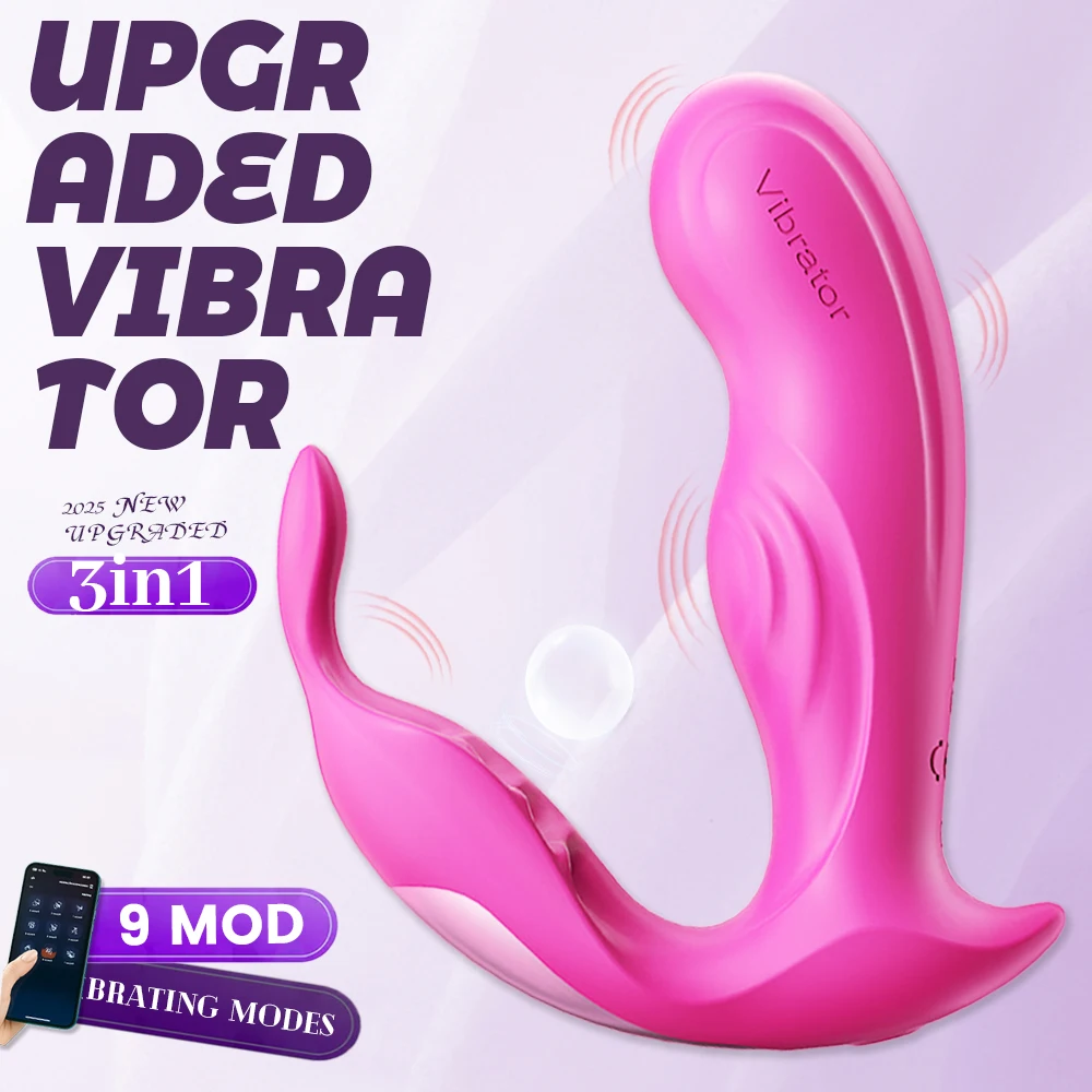 APP-gesteuertes Vibrationsmassagegerät mit zwei Motoren, 9 Vibrationsmodi, tragbares Design, Unisex, weibliche G-Punkt-Massage, Masturbationsspielzeug