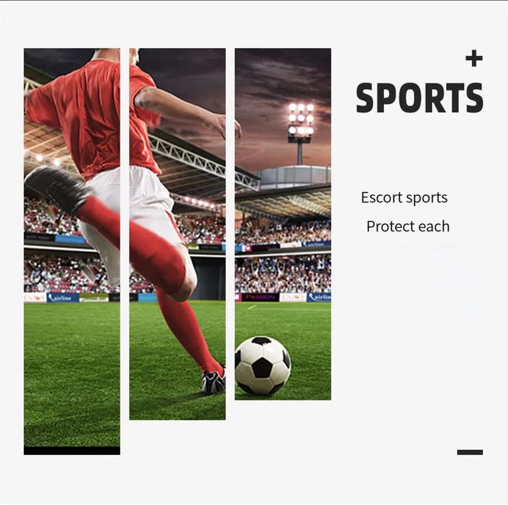 1 Pair Football Compression Calf Sleeves Sports Leg Warmers Elastic Sweat Absorption Shin Support Socks