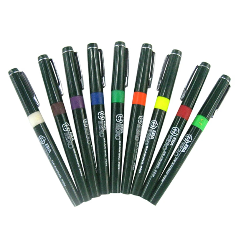 HERO 0.2mm Needle Pen Professional Engineering Technical Fine Point Recharged Filling Ink Liner Writing Sketch Drawing Art Tools