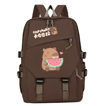 Zaino scolastico per adolescenti Zaino capibara Kawaii Zaino per bambini per ragazze Zaino grande per adolescenti Borse per amanti capibara carine