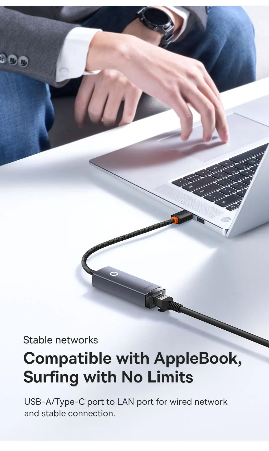 Buy Baseus Lite Type-C Ethernet Adapter – Price In Pakistan available on techmac.pk we offer fast home delivery all over nationwide.