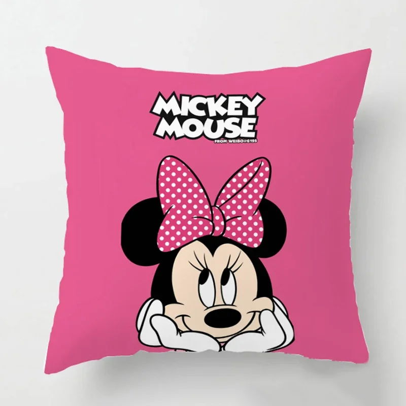 Disney Cartoon Mickey Minnie Mouse Boys Girl Cushion Cover Home Decoration Fairy Tale Princess Hero Heroine Pillowcase cushion cover pillow case cover nursing pillow cover baby pillow cover