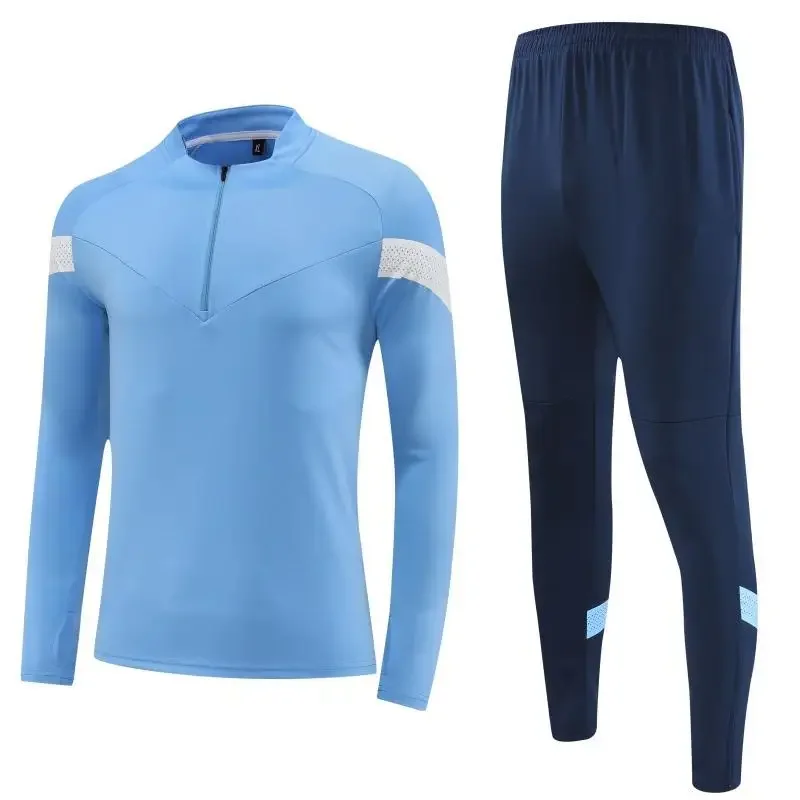 Soccer Jersey Adult Child Football Jersey Suit Boys Long Sleeve Sports Shirt Tight Training Sportsuit