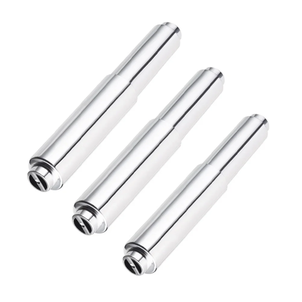 

3 Pcs Towel Rack Restroom Holder Telescopic Paper Shelf Tissue Roller Organizer