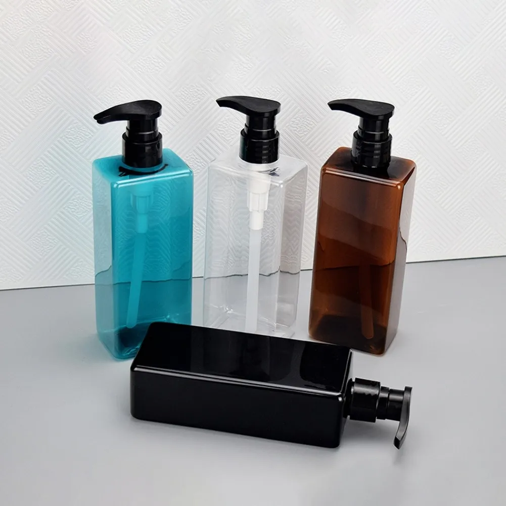 Soap Dispenser Shampoo Shower Gel Bottles Refillable Lotion Liquid Storage Container 500ml for Bathroom