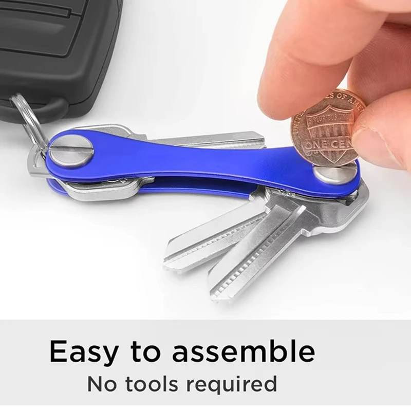 Smart Key Chain Wallet Metal Key Box Compact Clip Storage for Outdoor Keychain Compact Decorative Organizer Holder Outdoor key case,key holder,key organizer,key purse