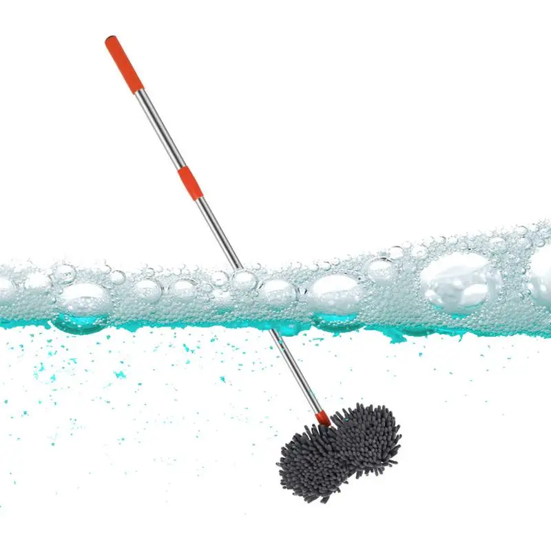 

Two-Head Car Wash Brush Car Washing Mop Wand With Soft Brush Hair Not Hurt Car/Truck/RV Body Car Detailing Cleaning Brush With