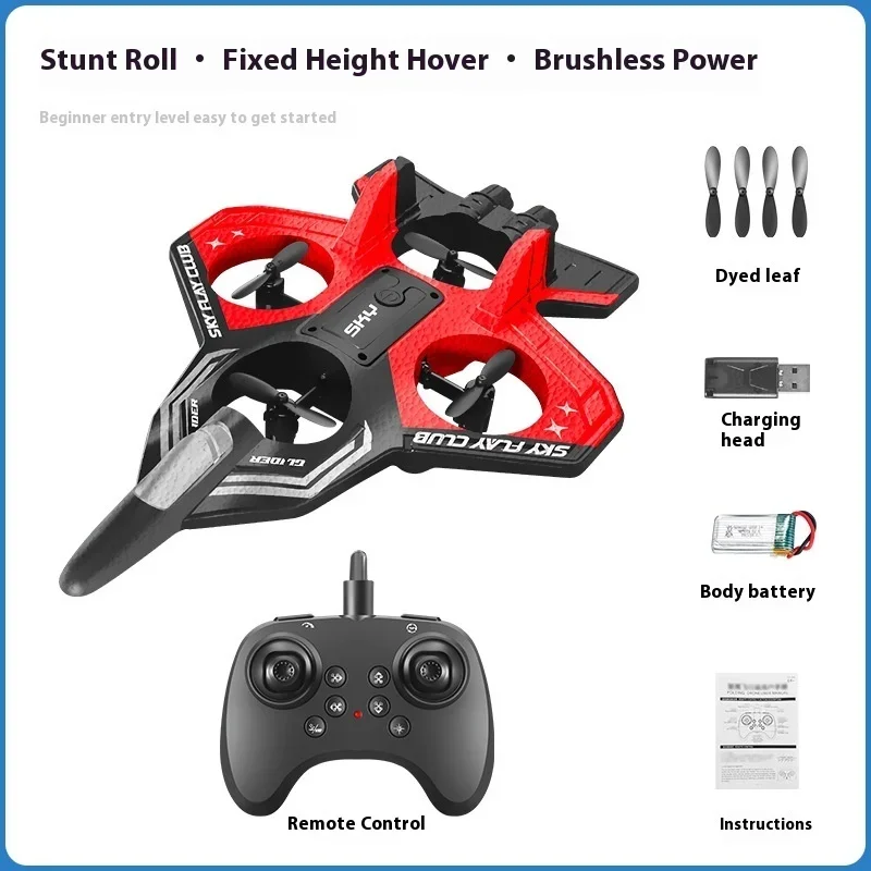 Avion RC télécommandé 2.4GHz - Vol stabilisé, 3 canaux, pour débutants