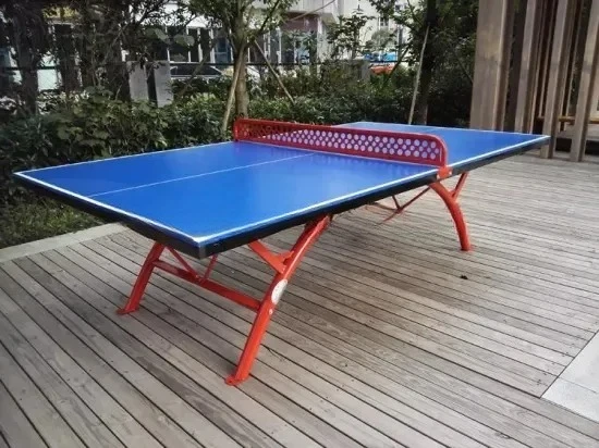 Outdoor Table Tennis Table with Weather-Resistant Coating for Backyard and Parks