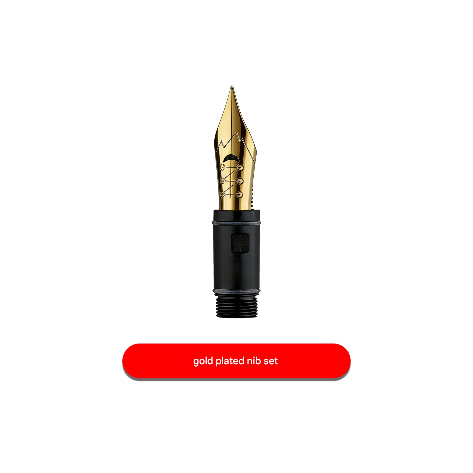 MAJOHN Soft Elastic Calligraphy Nib with Round Body and Pointed Tip for Copperplate and Gothic Styles