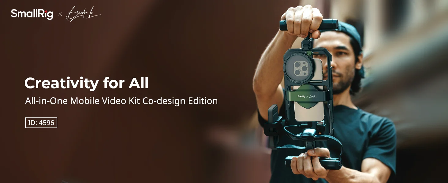 SmallRig x Brandon Li All-in-One Mobile Video Kit for Univeral Phone With Wirele