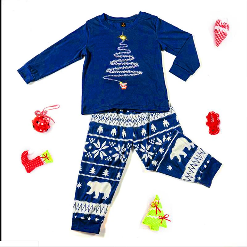 Family Christmas Pajamas 2023 Mother Father Kids Matching Clothes Look Outfit Mommy And Me New Year's Costumes Pyjamas 5