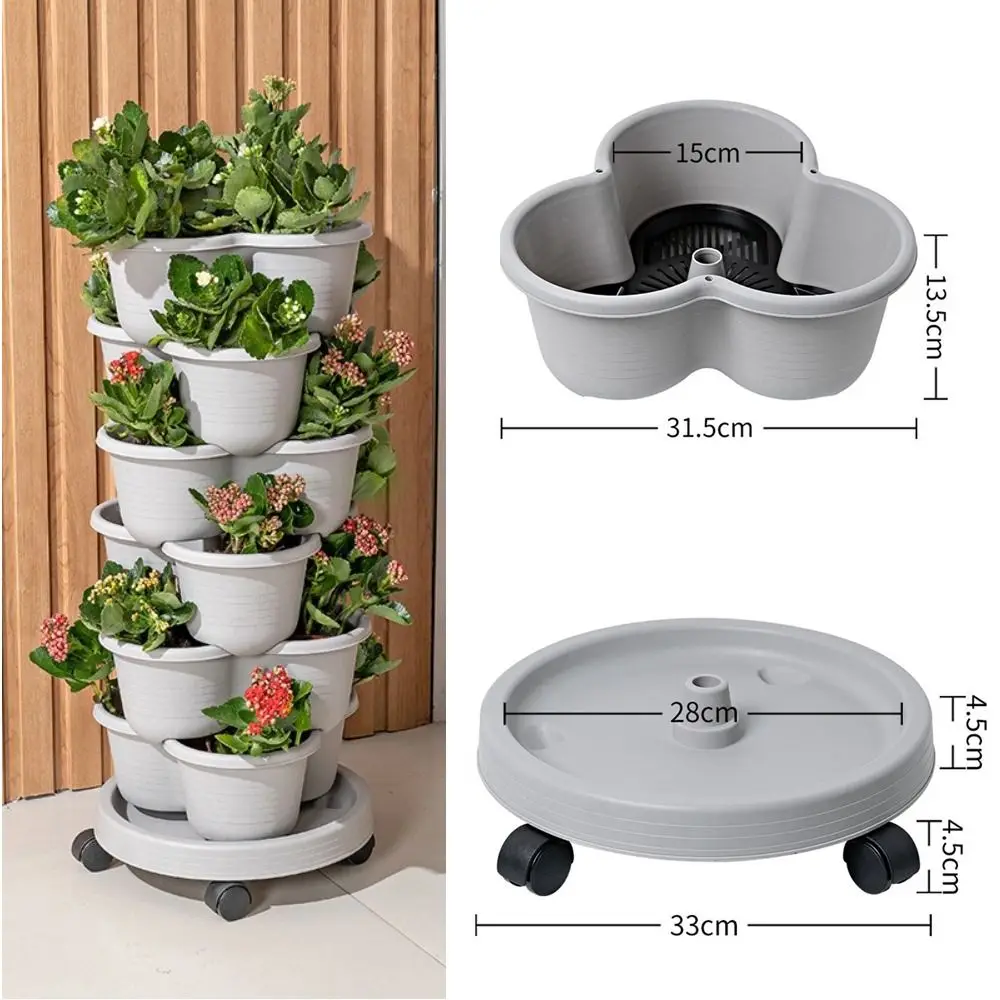 Stackable Tower Planter Pot 1