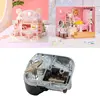 8 Tones Music Box Movement Mechanical Clockwork DIY Windup Rotate Musical Castle in the for sky Birthday Gift New Dropship 4