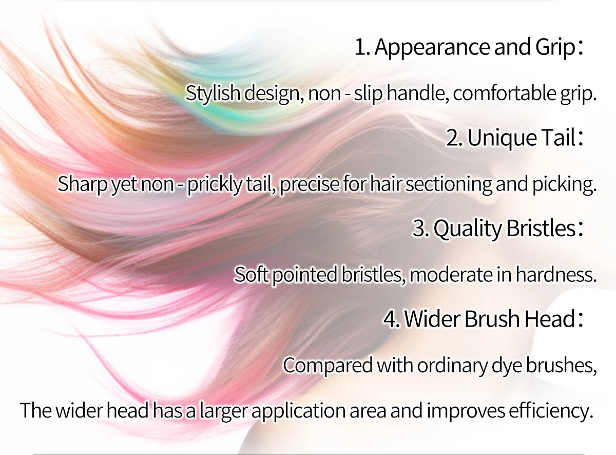 SHKALLI farbton pinsel Professionelle salon haar farbstoff pinsel verbreitert weichen borsten haar pinsel haar farbstoff werkzeuge – Detail 4