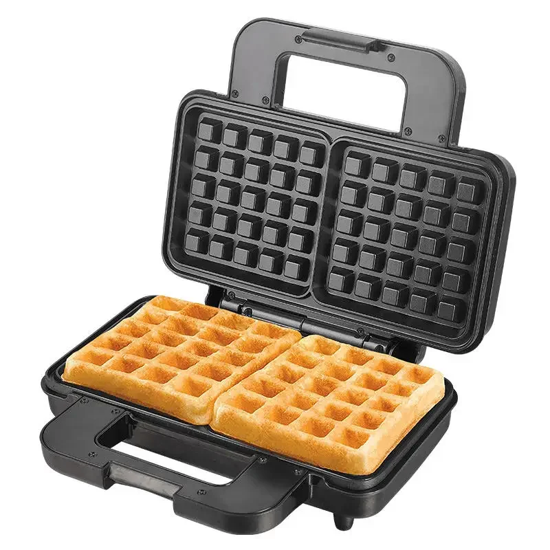 1000W Electric Non-Stick Belgian Waffle Maker Iron Breakfast Sandwiches Snacks Burgers 2-Slice waffle maker