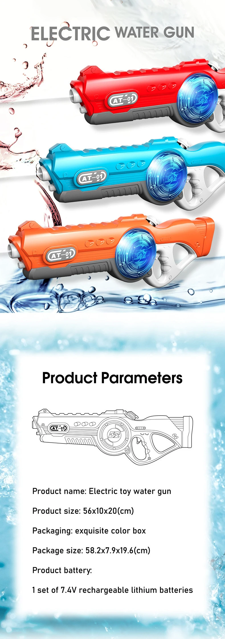 Pack 12 Pistolets à Eau Miniatures – Jeu D'Été Enfants – Transparent – Pour Jardin, Piscine, Plage