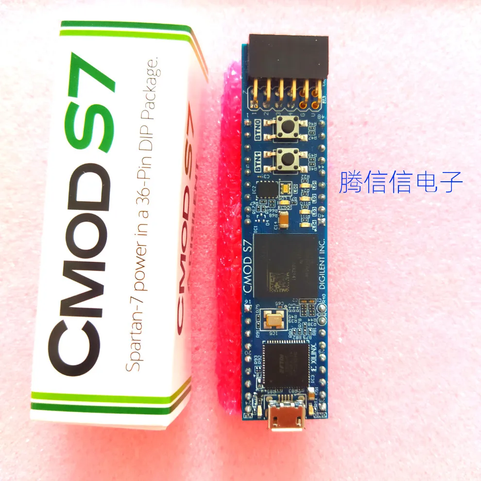 Módulo Digilent cmod S7 FPGA Spartan 7, 410 376, Xilinx Spartan 7 FPGA