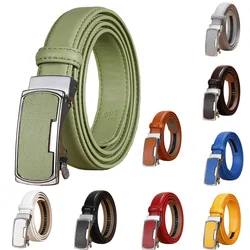 2.3CM Women Genuine Leather Belt For Female Strap Casual All-match Ladies Adjustable Belts Designer  Automatic belt buckle