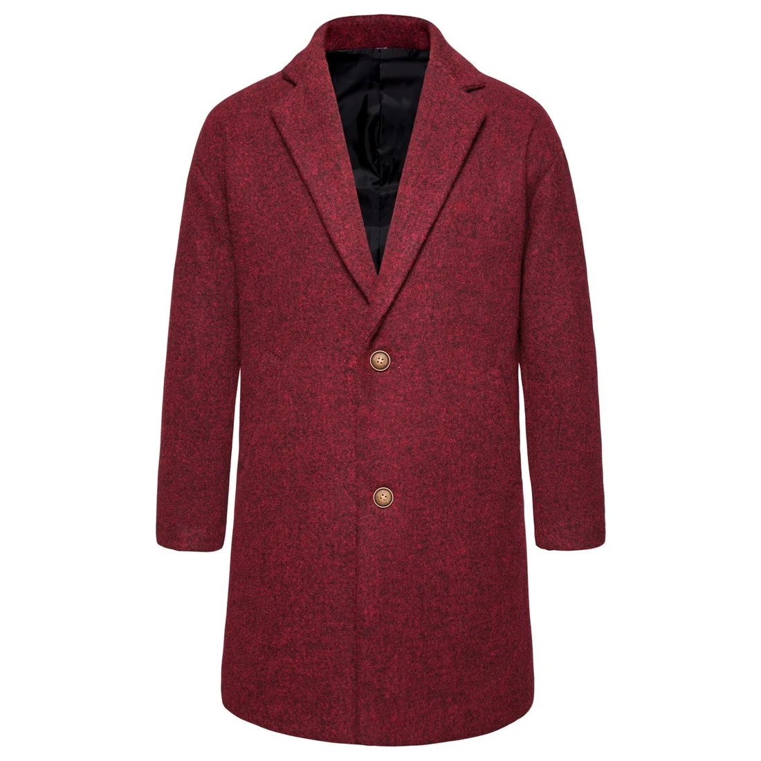 

Wool Blend Coats Men Winter New Thick Casual Wool Coat Fashion Wild Wool Overcoat Male