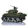 1/16 HENG LONG 7.0 Customized M4A3 Sherman RC Tank 3898 Barrel Recoil 360° Metal Airsoft Toys TH17682-SMT5 1