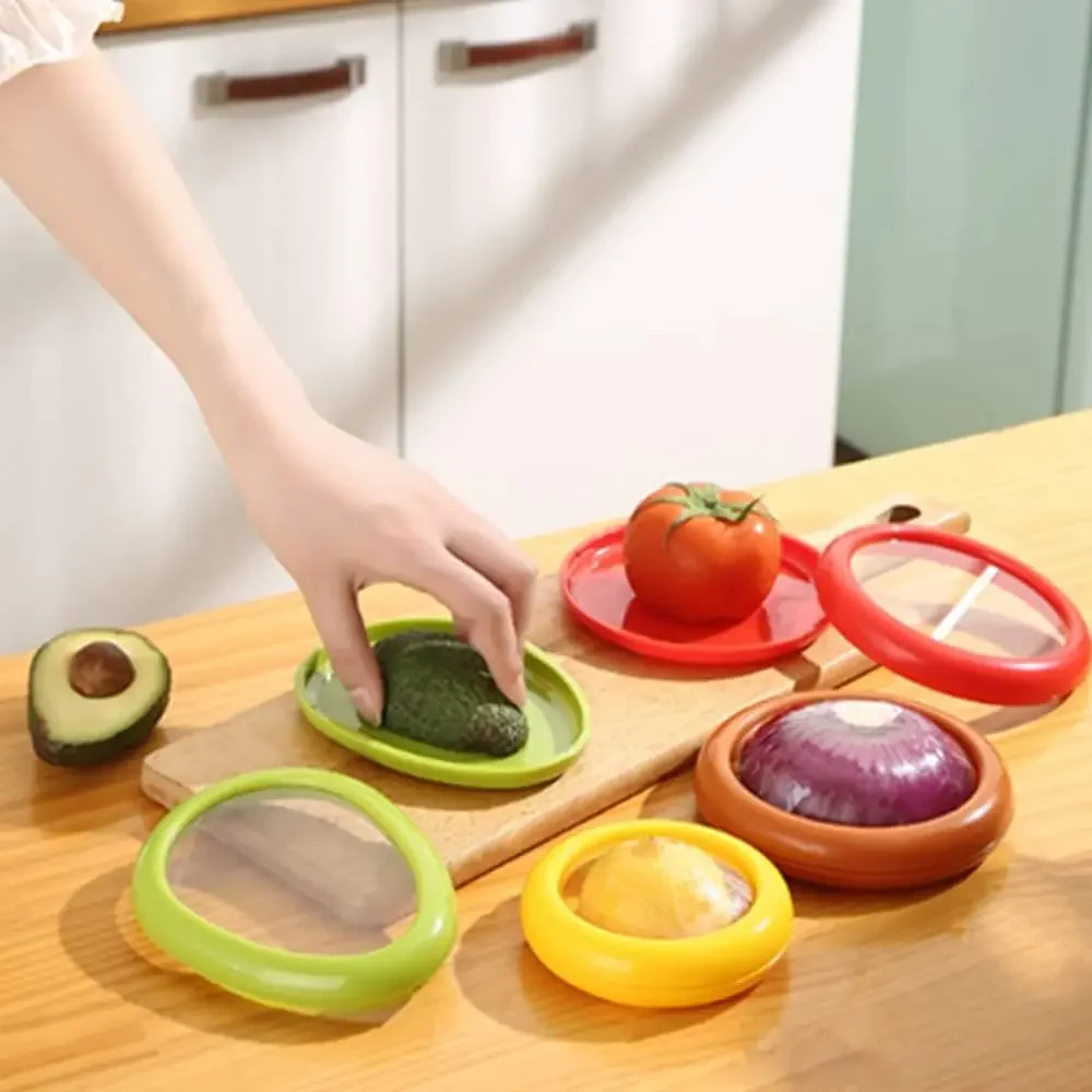 Kitchen storage box Food storage container Fruit and Vegetable Storage Containers Reusable Silicone Refrigerator Box Storage Bowls Saver Holder Keeper