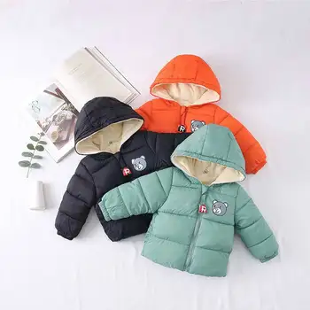 2022 Boys Jackets Children Hooded Outerwear Girls Warm Jacket Children Clothing Baby Outerwear Fashion Kids Zipper Coat Jacket 6