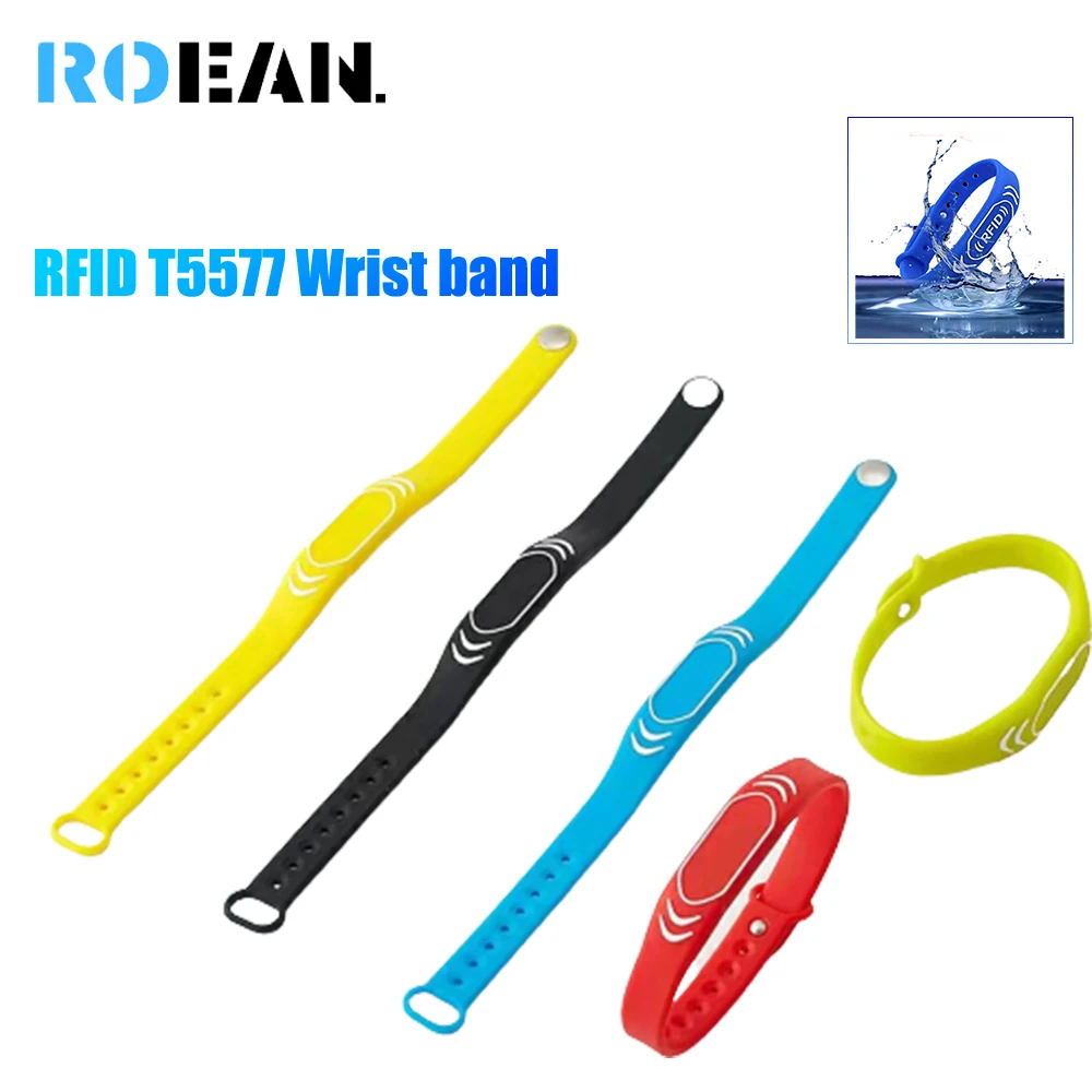 

3/5pcs Rfid Smart Chip Bracelet Wristband Id 125khz Tag Copy Access Control T5577 Token Write Em4305 Badge Clone Key Ring