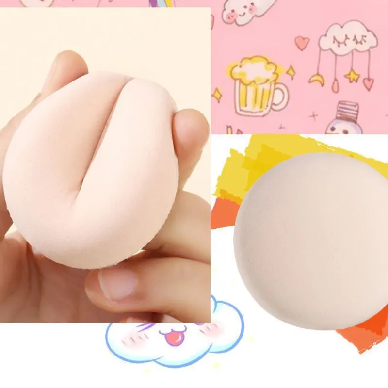 Powder Puff 2pcs Pink Cotton Candy Air Cushion Powder Puff For Both Dry And Wet Use