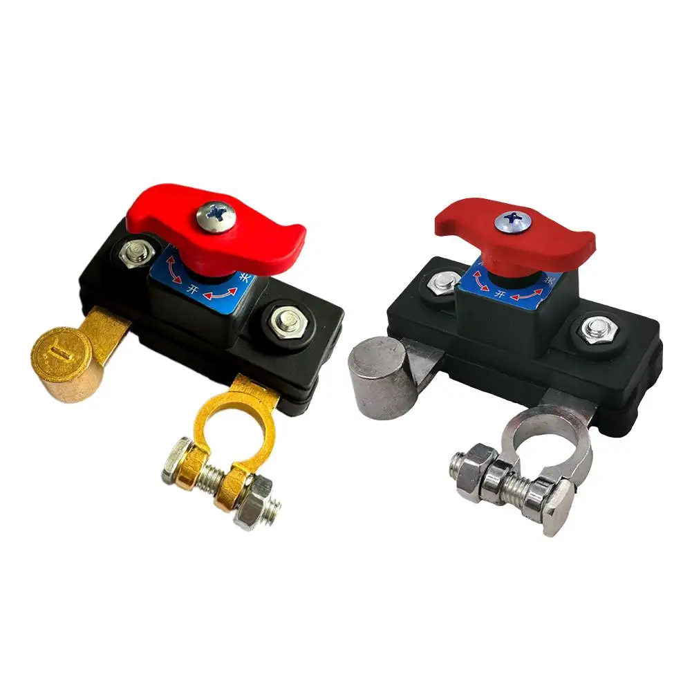 Installation example of battery cutoff switch in a battery compartment