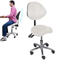Saddle Rolling Adjustable Chair Adjustable Height Ergonomic Saddle Stool for Kitchen Salon Work Area Clinic Living Room 2