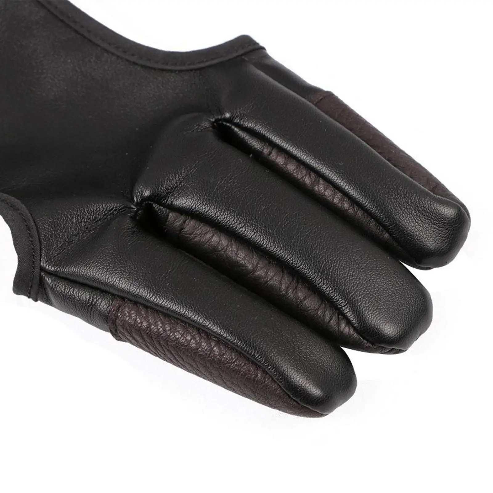 Non- Arched 3-Finger Leather Arched Training Practice Fingers Protective s Children Adult Accessories