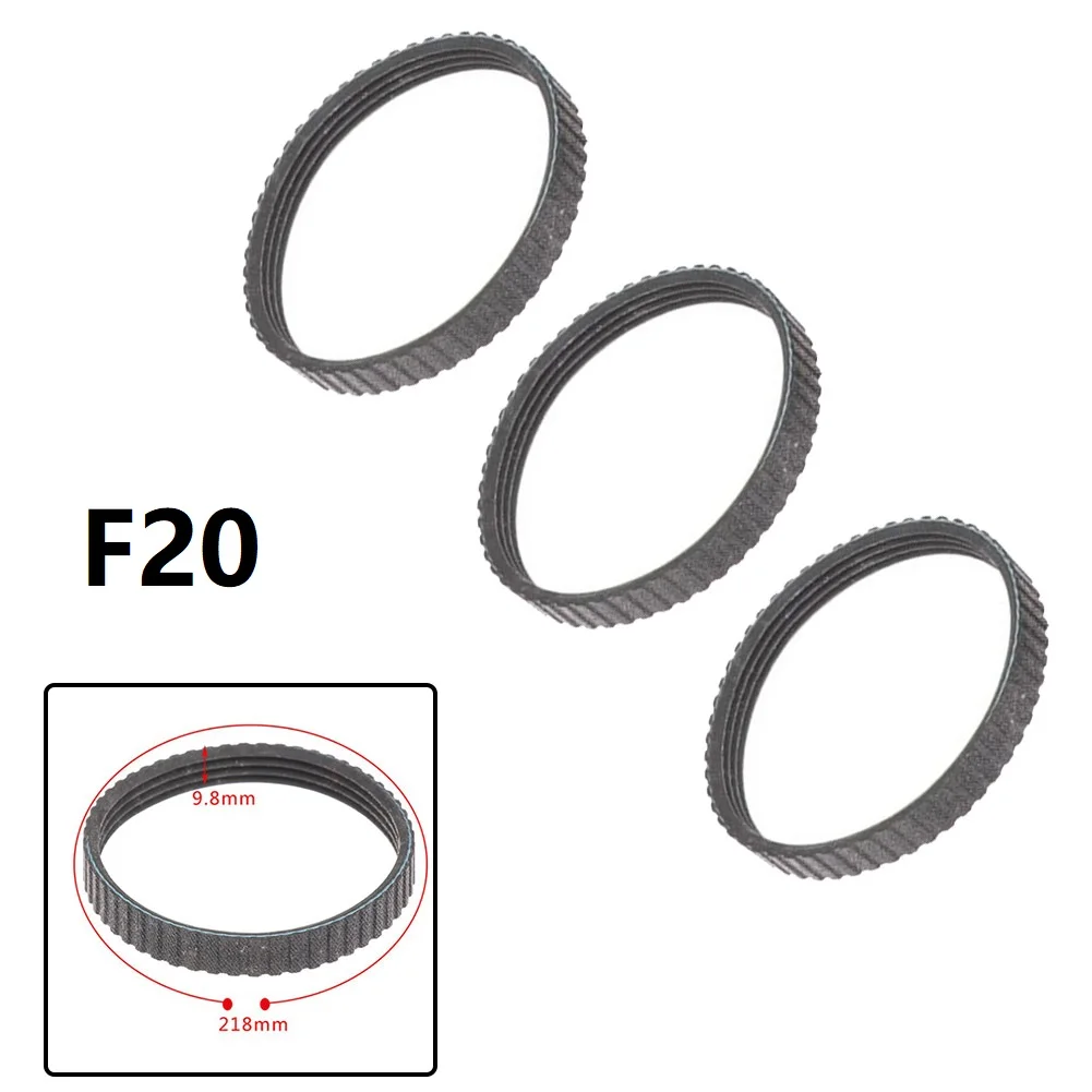 1/3pcs 9.6mm Width Electric Planer Drive Rubber Belt 958718 For F20A P20ST H55SC Black Electric Planer Belt Accessories wood electric planer
