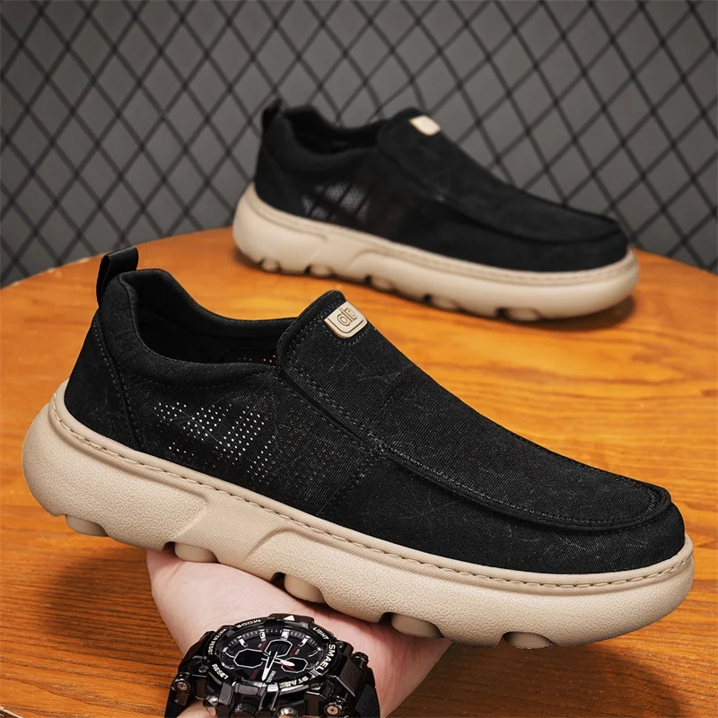 Herren-Loafer, handgenäht, einfarbig, lässig, schlicht, zum Hineinschlüpfen, für alle Jahreszeiten, geeignet zum Autofahren, für den Alltag, das Büro und Business_voghion.com